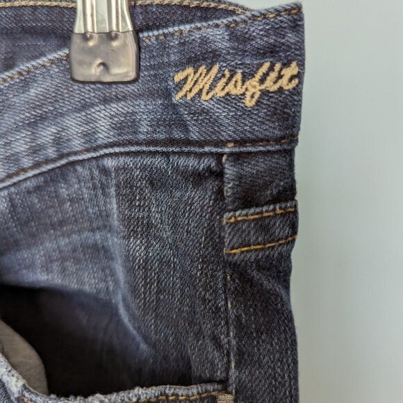 Goldsign Misfit Straight Leg Stretch Blue Jeans - Picture 5 of 14